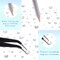 2000 Pieces Flat Back Gems Rhinestones 6 Sizes (1.5-6 Mm) Round Crystal Rhinestones with Pick up Tweezer and Rhinestones Picking Pen for Crafts Nail Clothes Shoes Bags DIY Art (White)